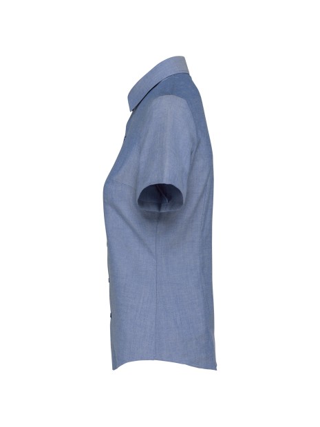 KARIBAN Chemise Oxford manches courtes femme /api/colors/6dc833b8-9eb1-49eb-b62d-816b28428d46 personnalisable