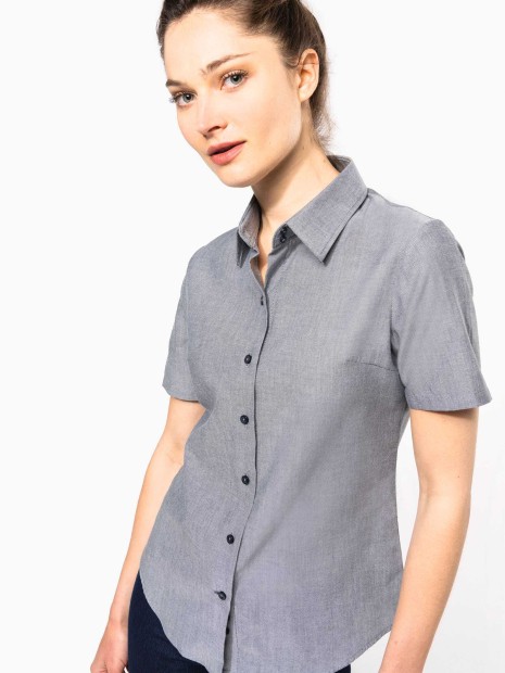 Chemises à personnaliser KARIBAN Chemise Oxford manches courtes femme 