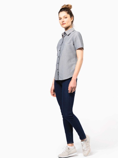Chemises à personnaliser KARIBAN Chemise Oxford manches courtes femme 