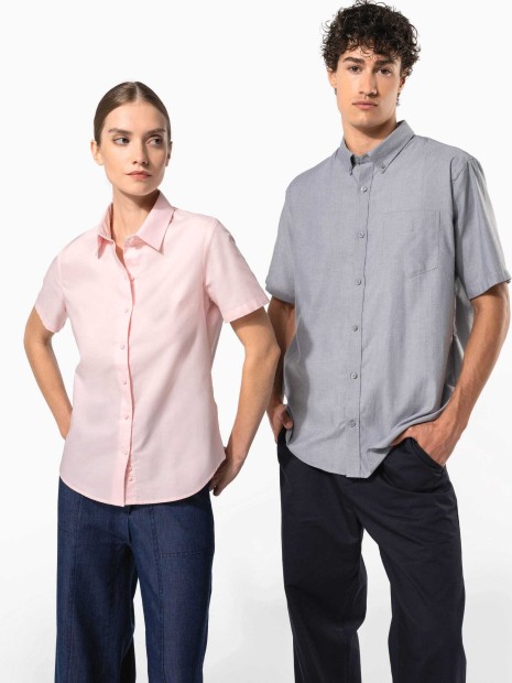 Chemises à personnaliser KARIBAN Chemise Oxford manches courtes femme 