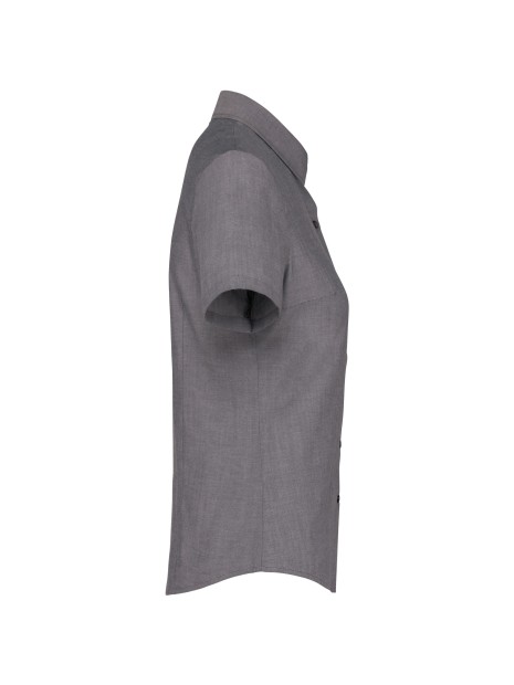 KARIBAN Chemise Oxford manches courtes femme /api/colors/071491ec-56e1-4254-acb0-9a5fc3500fce personnalisable