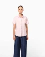 Hemden KARIBAN Dames Oxford blouse korte mouwen voor bedrukking &amp; borduring