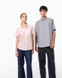Hemden KARIBAN Dames Oxford blouse korte mouwen voor bedrukking &amp; borduring