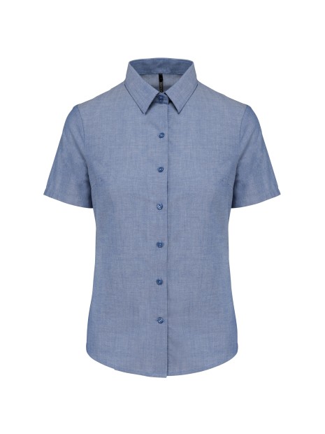 KARIBAN Chemise Oxford manches courtes femme /api/colors/6dc833b8-9eb1-49eb-b62d-816b28428d46 personnalisable