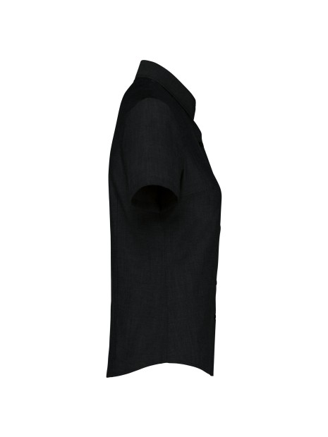 KARIBAN Chemise Oxford manches courtes femme /api/colors/b9fdad4a-5e94-45cb-8c03-c08b349b28c3 personnalisable