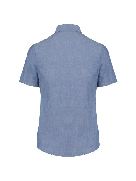 KARIBAN Chemise Oxford manches courtes femme /api/colors/6dc833b8-9eb1-49eb-b62d-816b28428d46 personnalisable