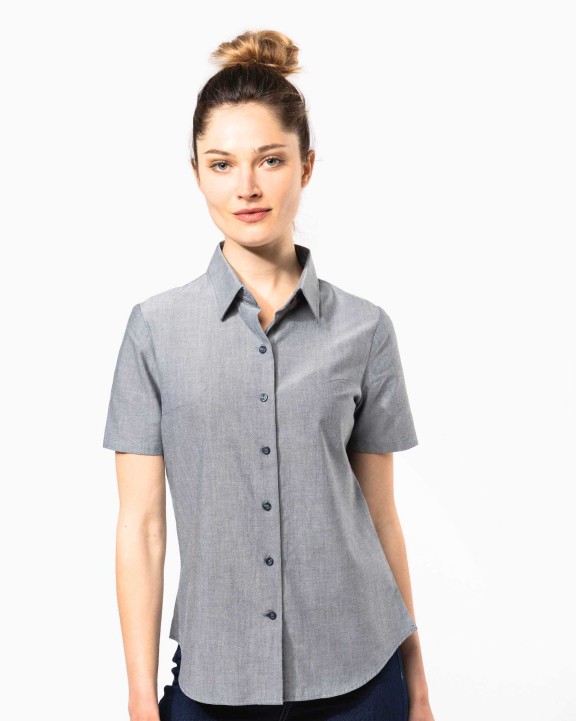 Chemises personnalisable KARIBAN Chemise Oxford manches courtes femme