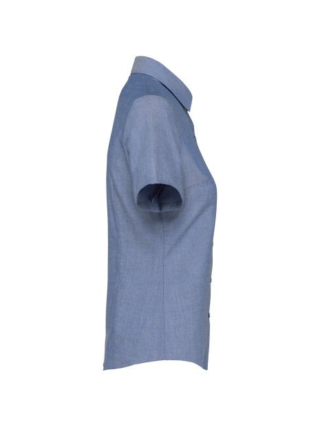 KARIBAN Chemise Oxford manches courtes femme /api/colors/6dc833b8-9eb1-49eb-b62d-816b28428d46 personnalisable