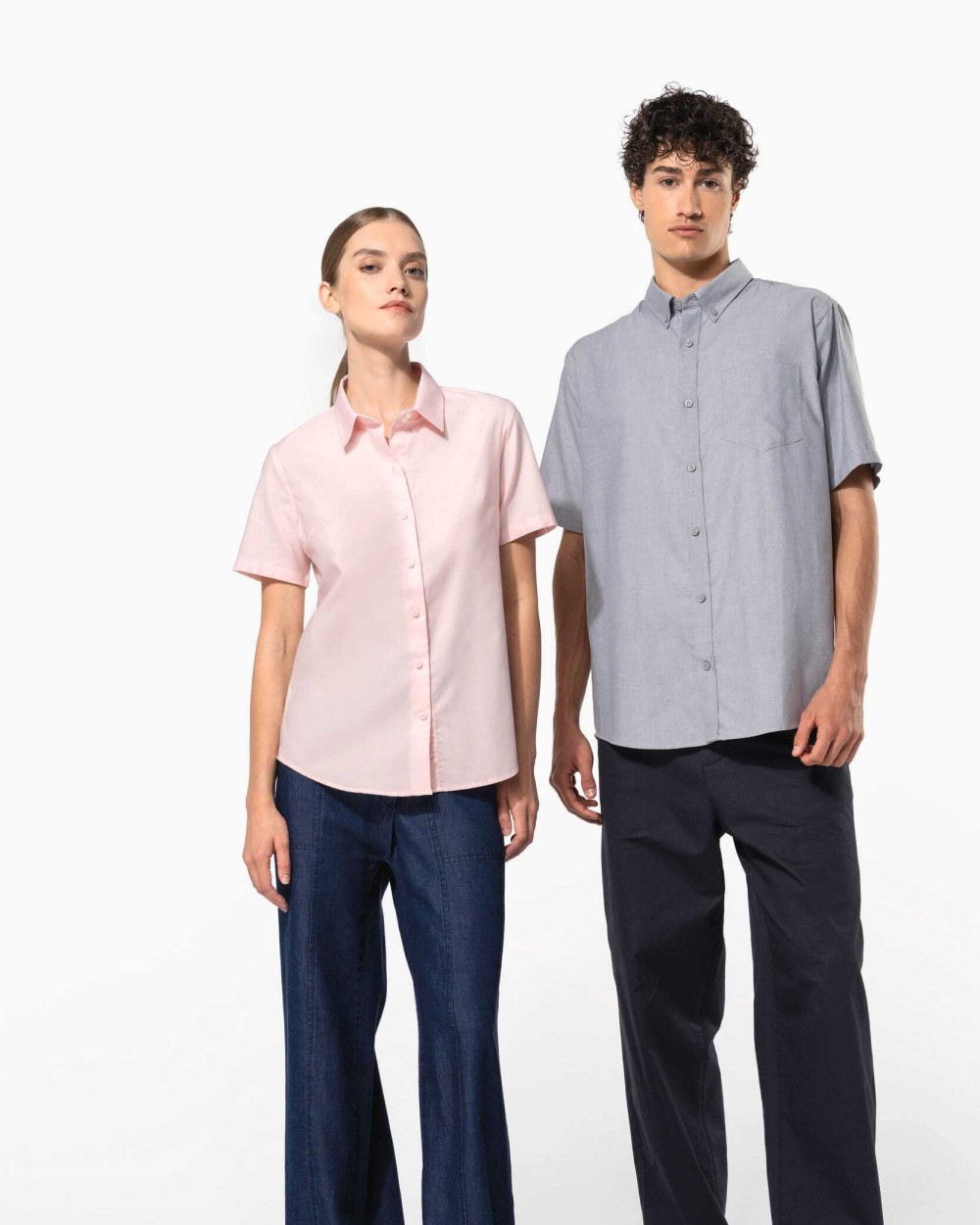 Chemises personnalisable KARIBAN Chemise Oxford manches courtes femme