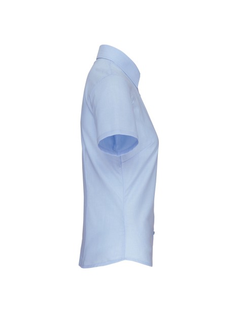 KARIBAN Chemise Oxford manches courtes femme /api/colors/47da2a7d-af26-4e06-98f3-390f4bc89c64 personnalisable
