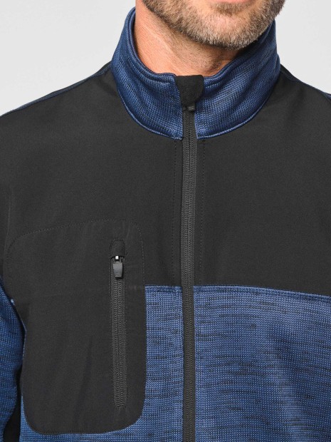 Vestes à personnaliser WK. DESIGNED TO WORK Veste recyclée en polytricot homme 