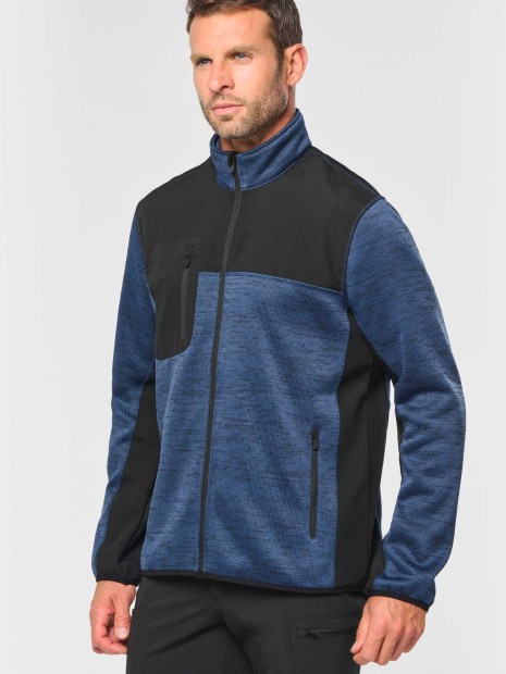 Vestes à personnaliser WK. DESIGNED TO WORK Veste recyclée en polytricot homme 