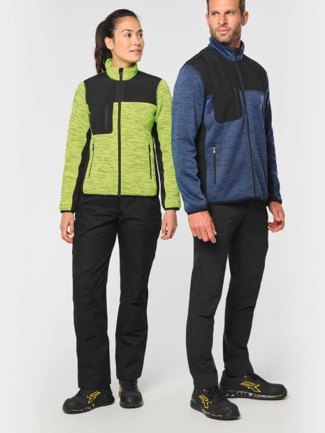 Vestes à personnaliser WK. DESIGNED TO WORK Veste recyclée en polytricot homme 