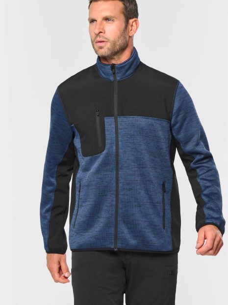 Vestes à personnaliser WK. DESIGNED TO WORK Veste recyclée en polytricot homme 