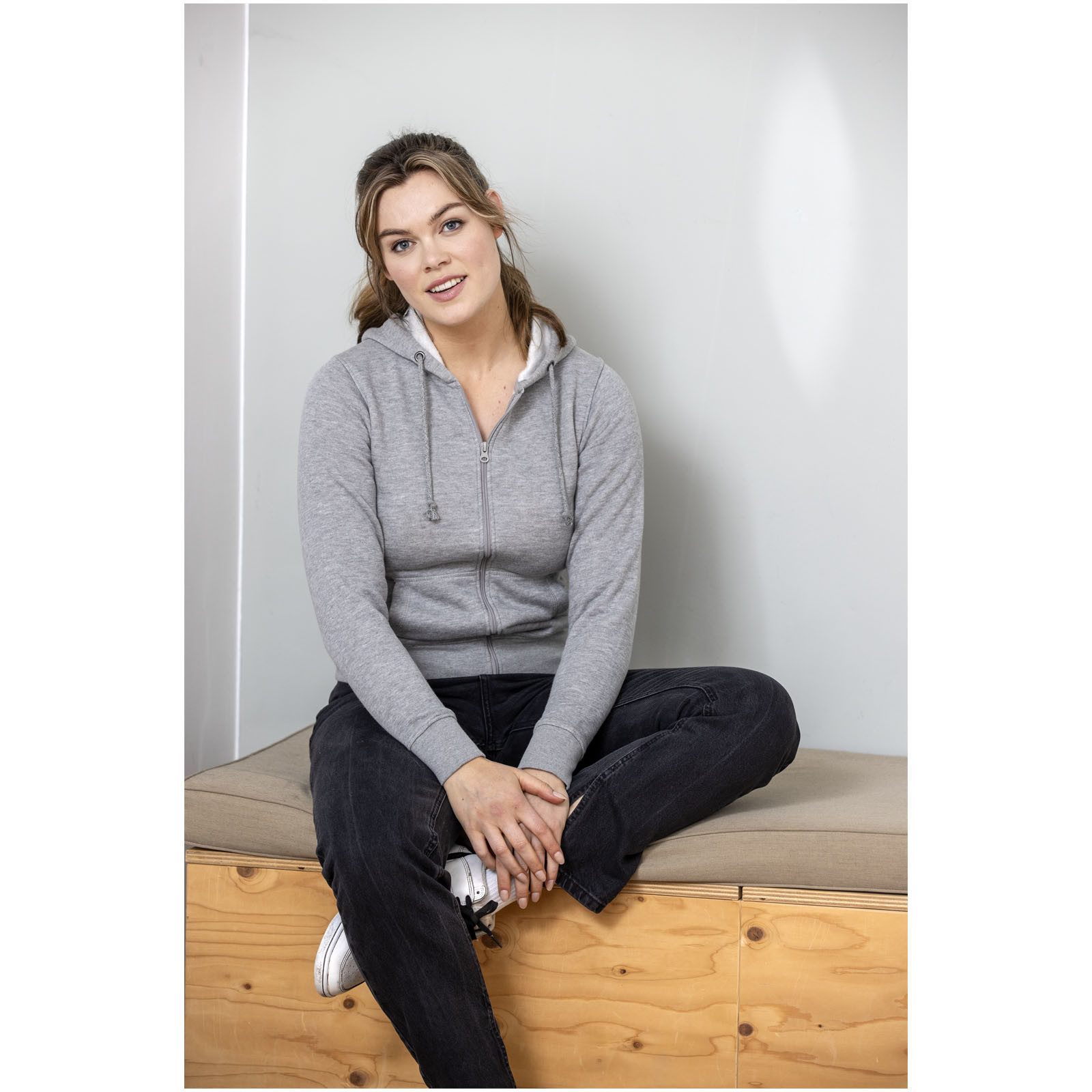 ELEVATE Theron Damen Kapuzenpullover mit Reißverschluss Sweatshirts personalisierbar