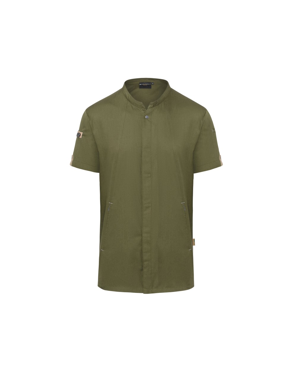 Schorten KARLOWSKY SHORT SLEEVE CHEF JACKET GREEN-GENERATION voor bedrukking &amp; borduring