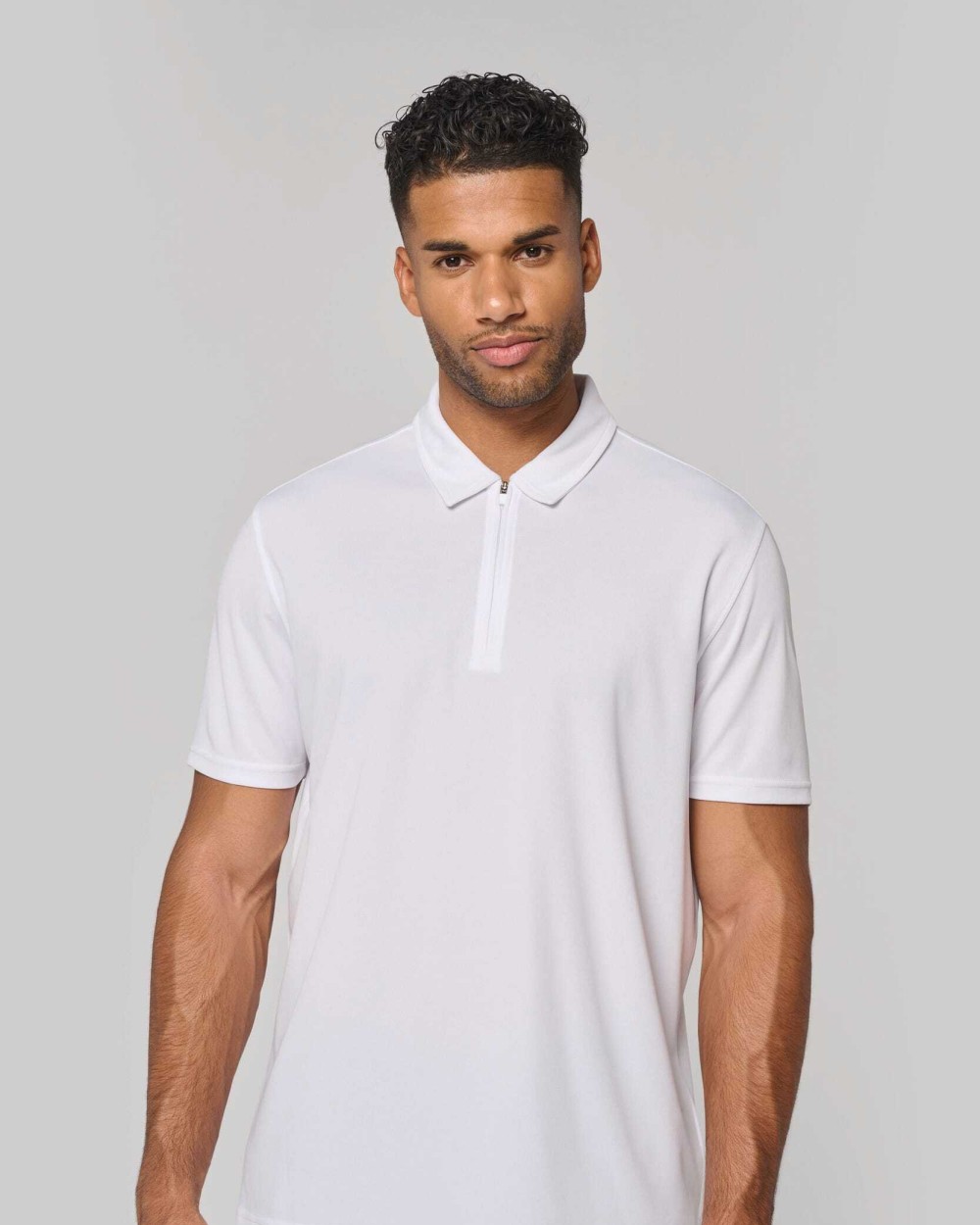 Polos personnalisable PROACT Polo de sport col 1/4 zip homme