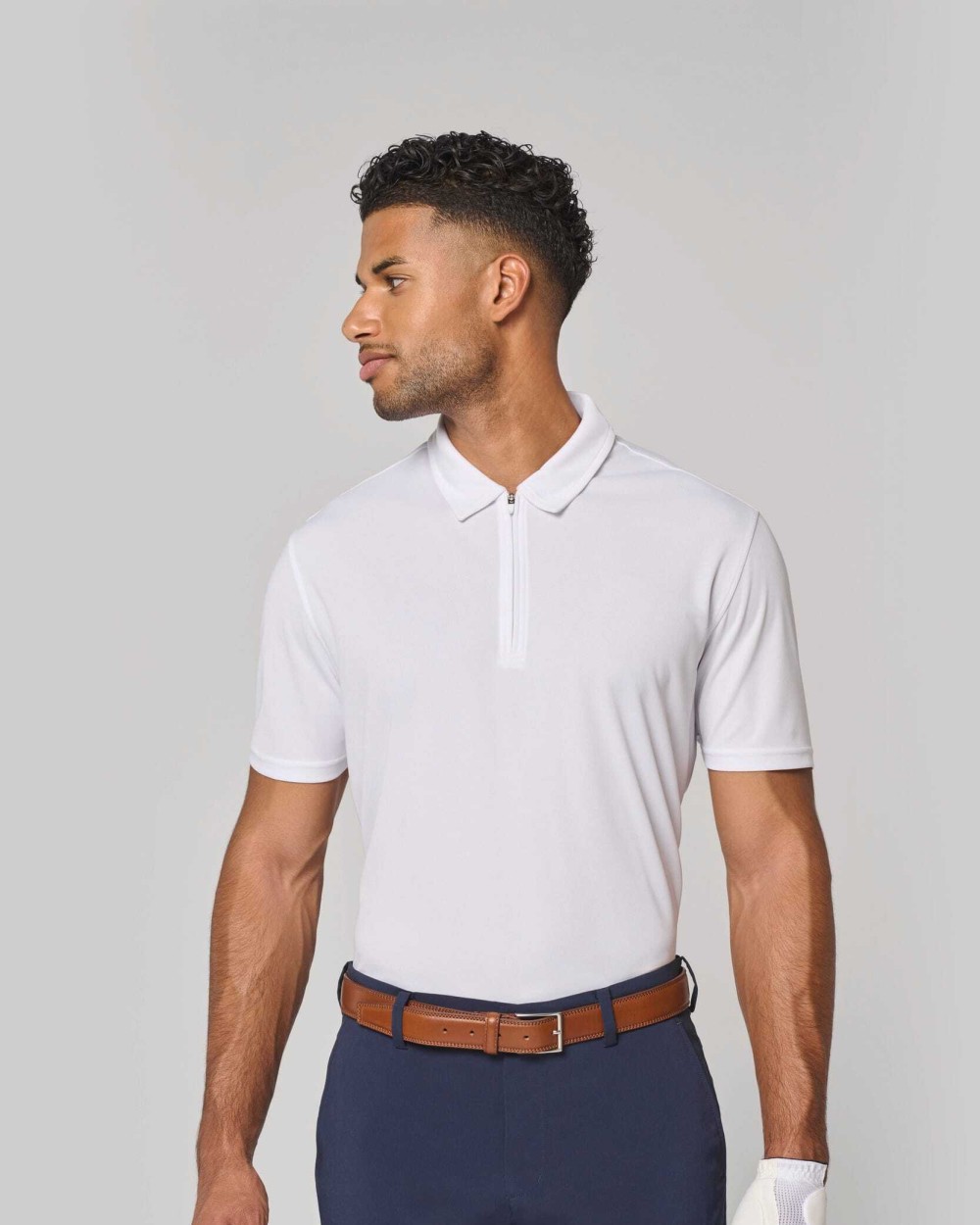 Polos personnalisable PROACT Polo de sport col 1/4 zip homme