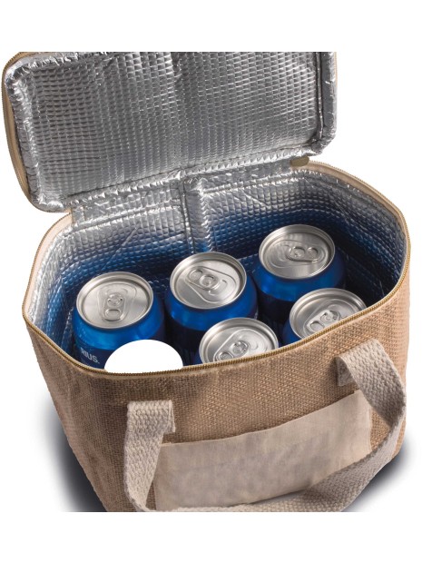 KIMOOD Sac isotherme en jute - petit modèle  personnalisable