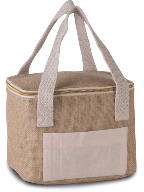 KIMOOD Sac isotherme en jute - petit modèle  personnalisable