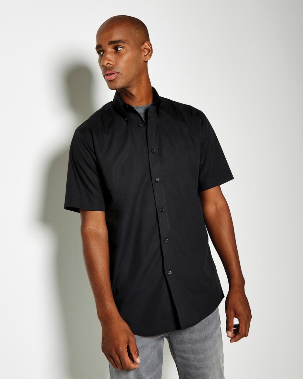 KUSTOM KIT Classic Fit Workforce Shirt Hemden personalisierbar