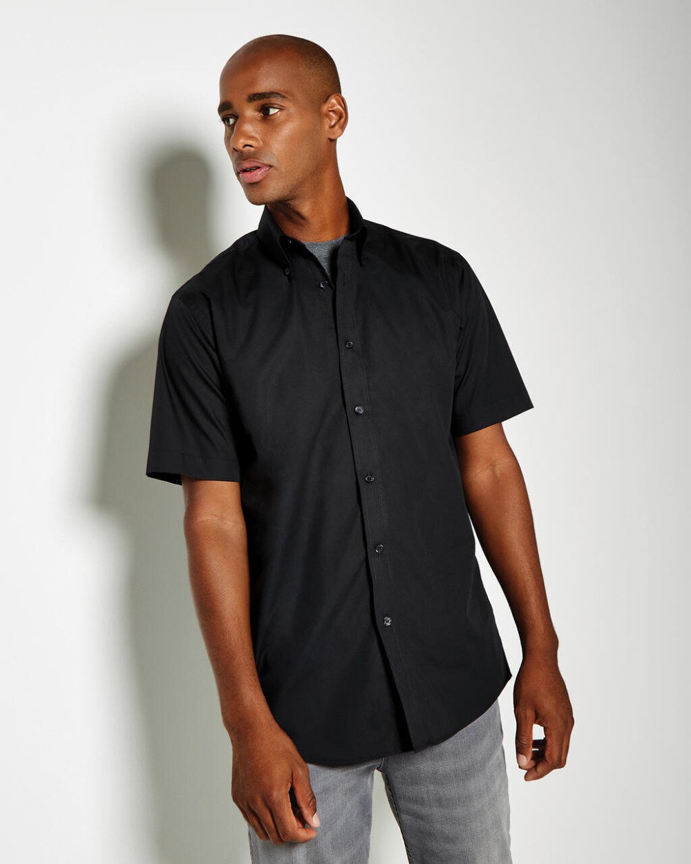 KUSTOM KIT Classic Fit Workforce Shirt Hemden personalisierbar