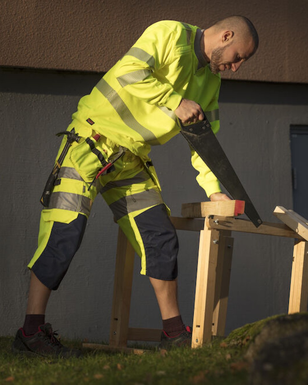 Sweat-shirts personnalisable JOBMAN 5123 Sweatshirt Hi-Vis
