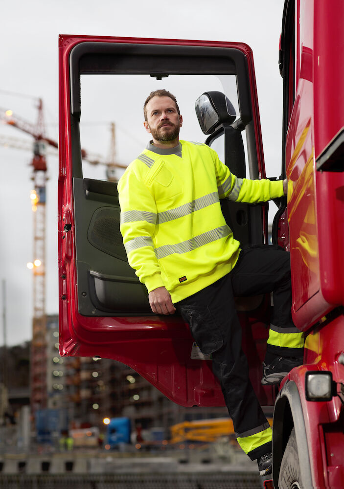 Sweat-shirts personnalisable JOBMAN 5123 Sweatshirt Hi-Vis