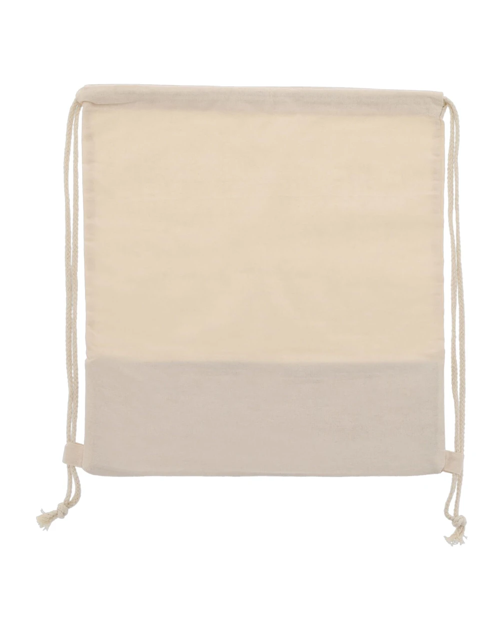 4DO Rucksackbeutel Jute mit Baumwollschnüren 38x41cm Tote Bags personalisierbar