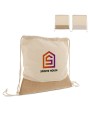 Tote bags personnalisable 4DO Sac à cordon Jute avec cordons en coton 38x41cm