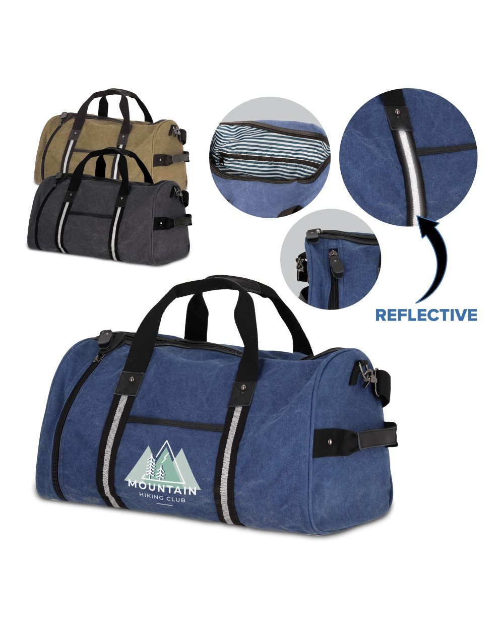 4DO Seesack aus recyceltem Baumwoll-Canvas Harper Taschen personalisierbar