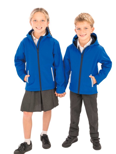 Softshells à personnaliser RESULT Veste Softshell Capuche Enfant 