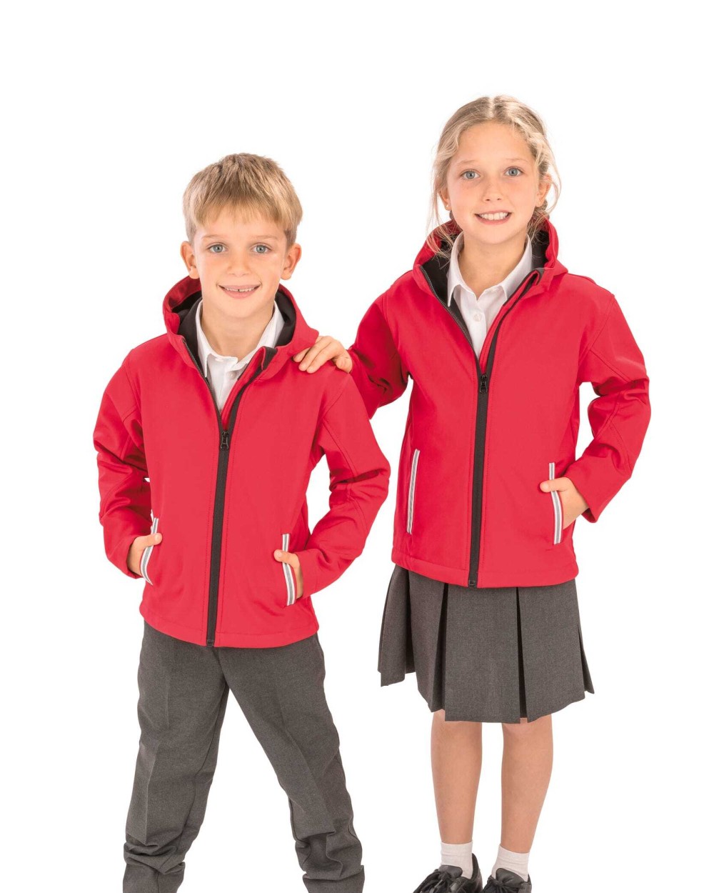 Softshells RESULT Kids Tx Performance Softshell met capuchon voor bedrukking &amp; borduring