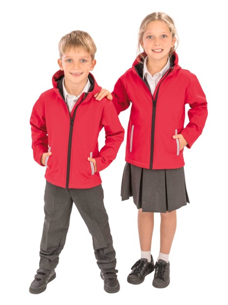 Softshells à personnaliser RESULT Veste Softshell Capuche Enfant 