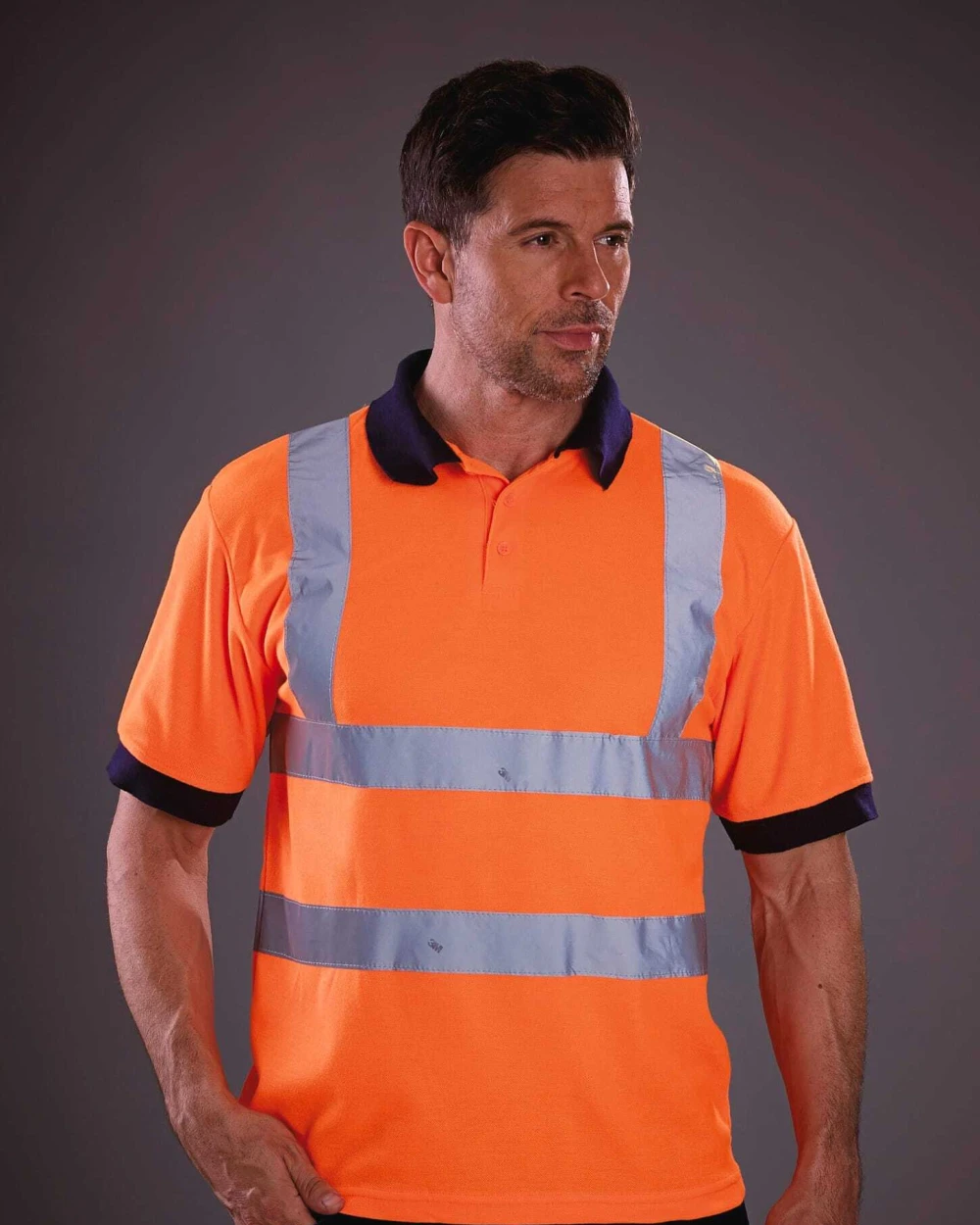 Polo's YOKO High Visibility polo korte mouwen voor bedrukking &amp; borduring