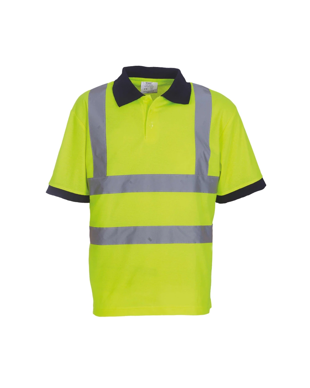 Polo's YOKO High Visibility polo korte mouwen voor bedrukking &amp; borduring