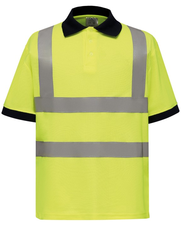 Polos personnalisable YOKO Polo manches courtes haute visibilité