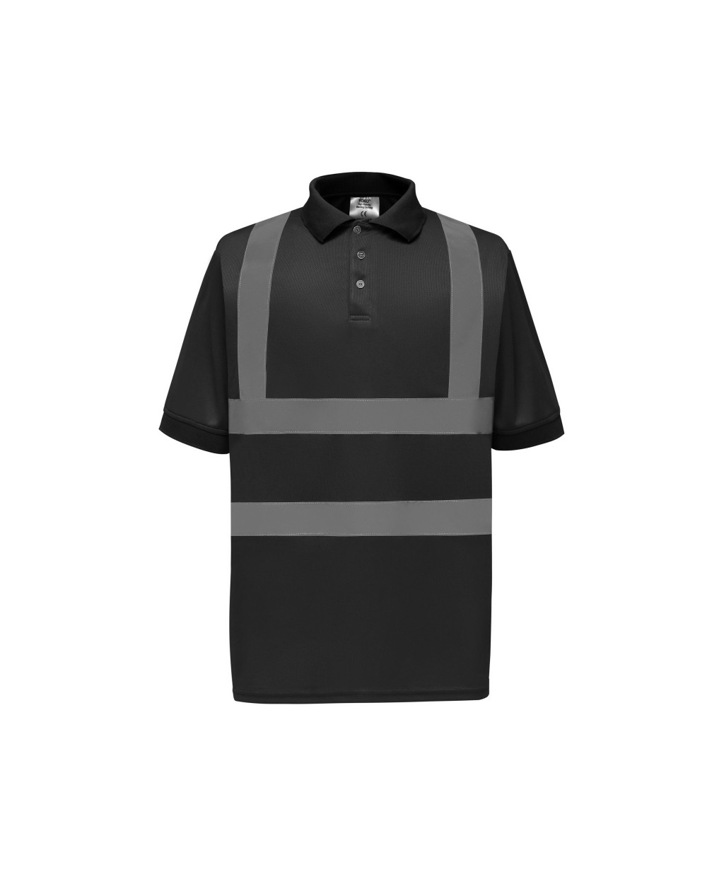 YOKO YOKO Kurzärmliges Polo Shirt in Warnfarbe Poloshirts personalisierbar