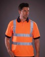 Polos personnalisable YOKO Polo manches courtes haute visibilité