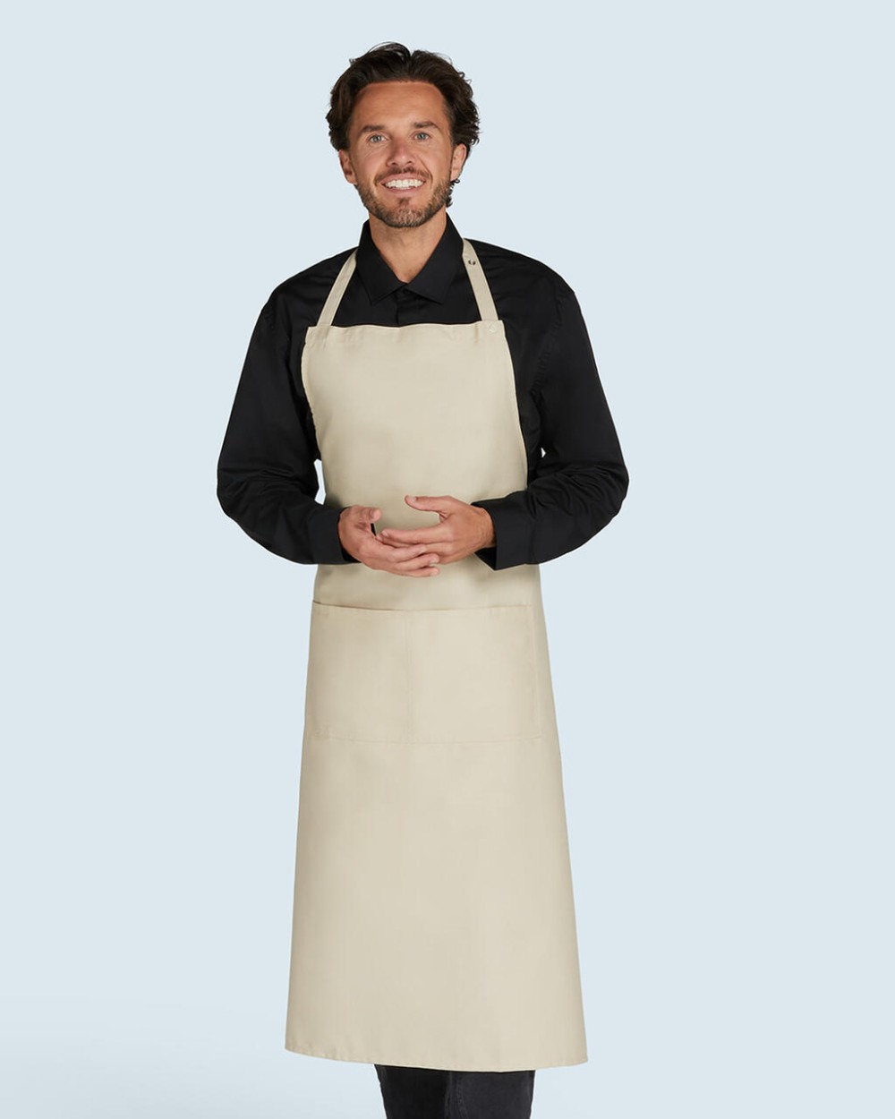 Schorten BISTRO BY JASSZ AMSTERDAM Bib Apron with Pocket voor bedrukking &amp; borduring
