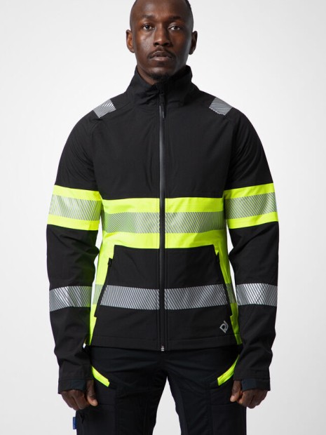 Softshells à personnaliser PROJOB 6442 SOFTSHELL IMPERMEABLE - EN ISO 20471 CLASSE 1 