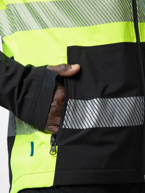 Softshells à personnaliser PROJOB 6442 SOFTSHELL IMPERMEABLE - EN ISO 20471 CLASSE 1 