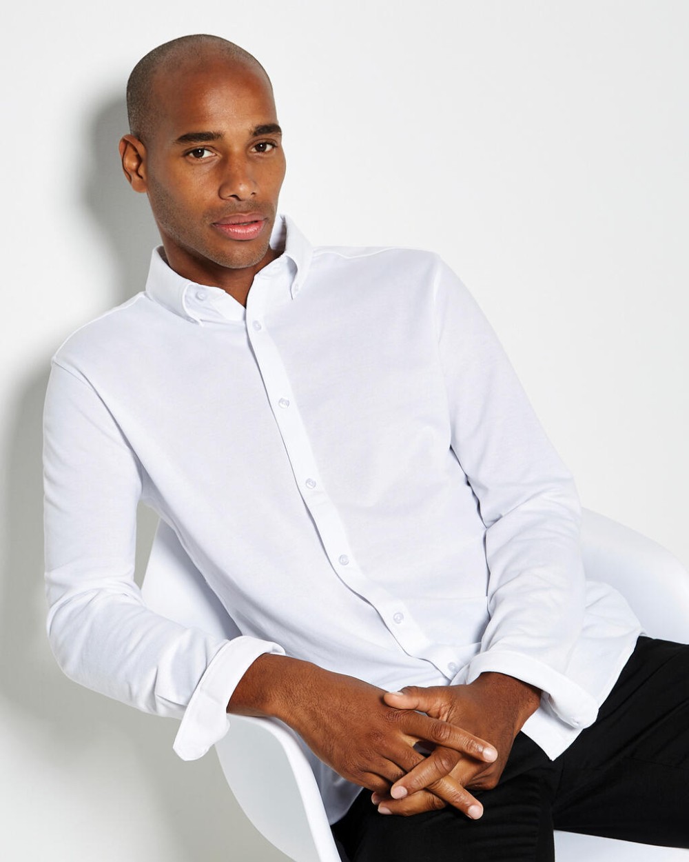KUSTOM KIT Tailored Fit Superwash® 60º Pique Shirt Hemden personalisierbar