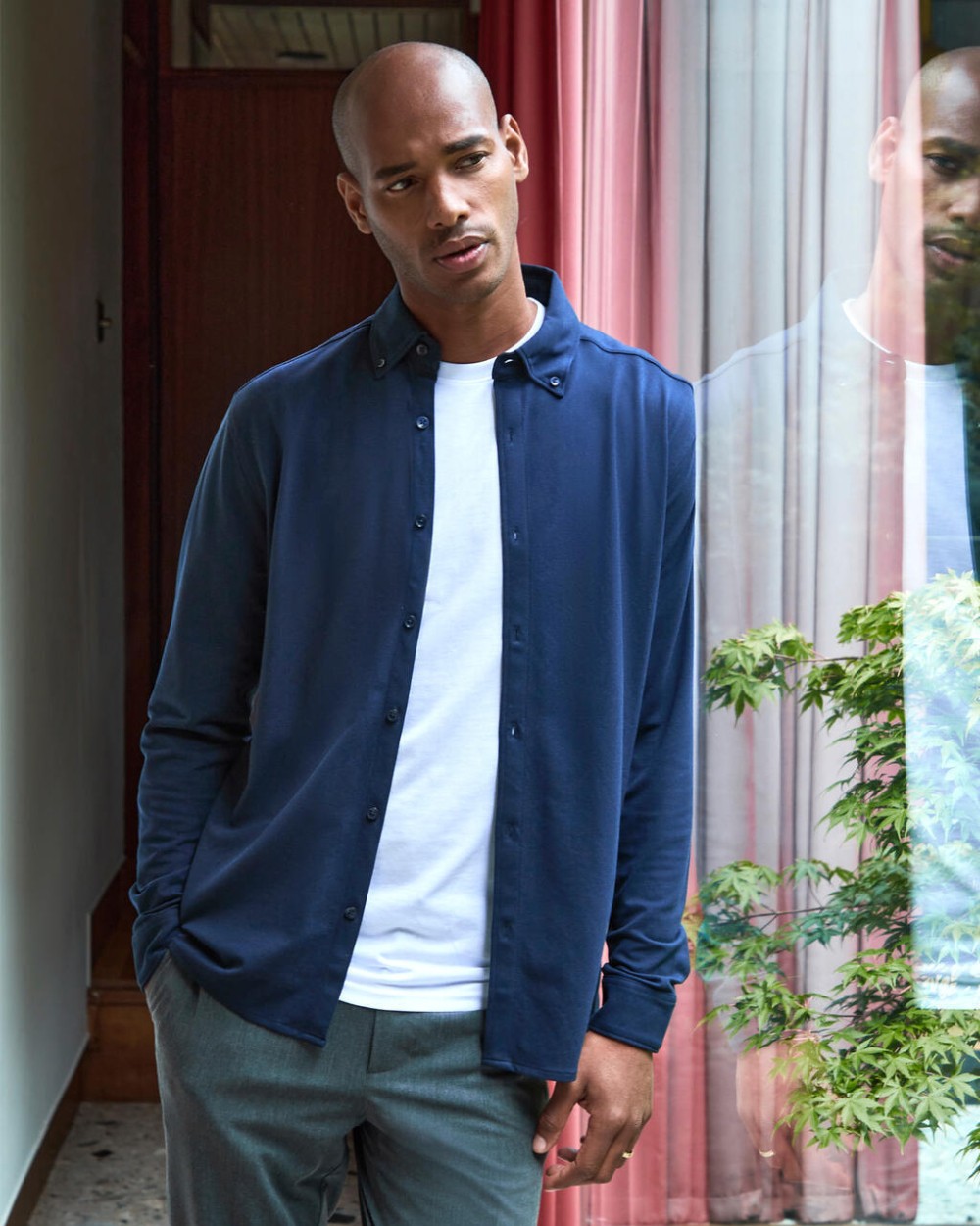 Hemden KUSTOM KIT Tailored Fit Superwash® 60º Pique Shirt voor bedrukking &amp; borduring
