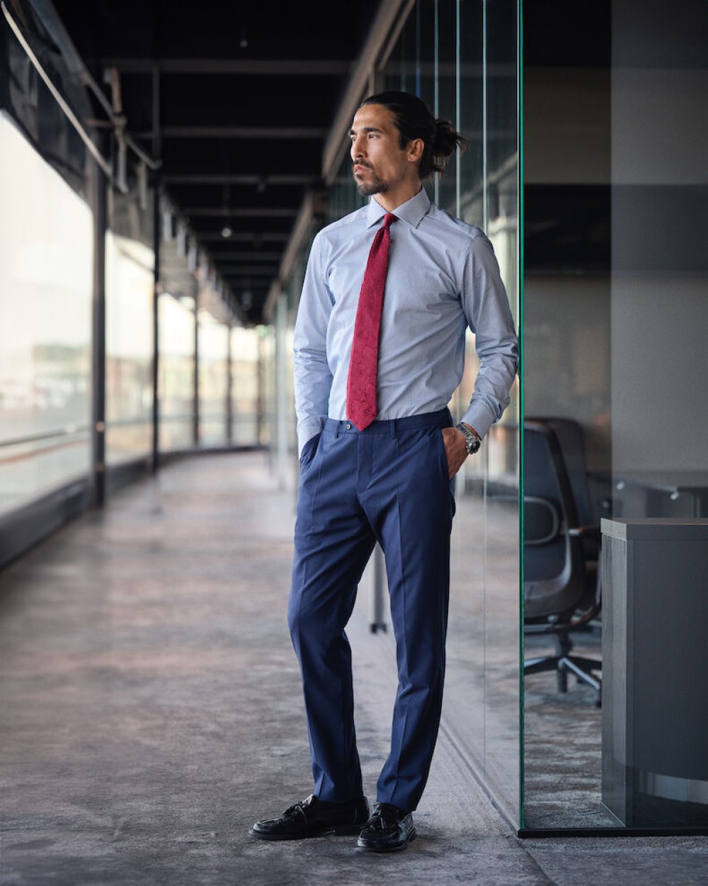 Chemises personnalisable J. HARVEST & FROST YB50 Twill Chemise Regular Fit Hommes