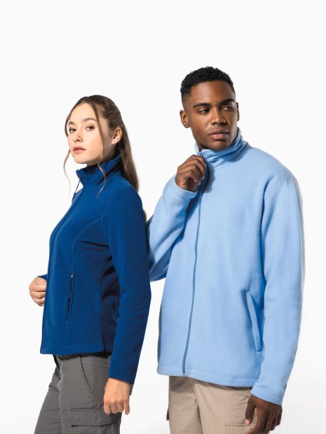 Laines polaires à personnaliser KARIBAN Veste micropolaire zippée femme 