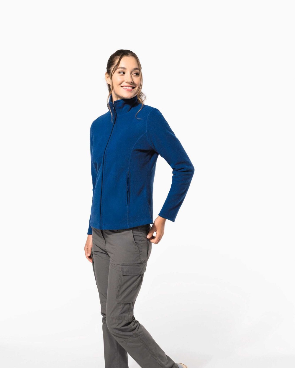 Polar Fleeces KARIBAN Microfleece met rits dames voor bedrukking &amp; borduring
