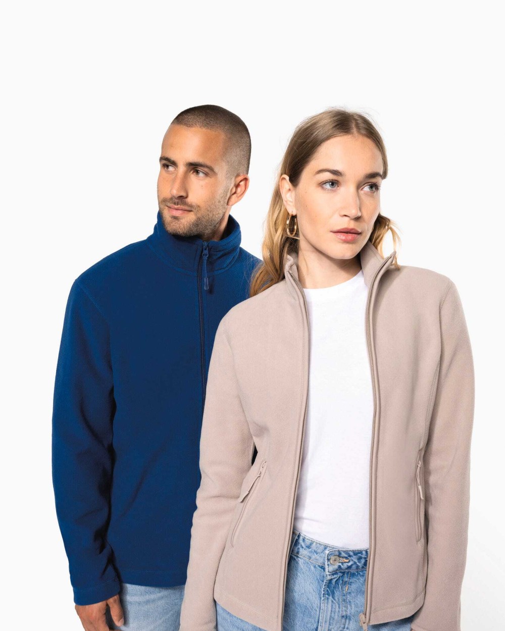 KARIBAN Mikrofleece-Jacke mit Reißverschluss für Damen Polar Fleeces personalisierbar