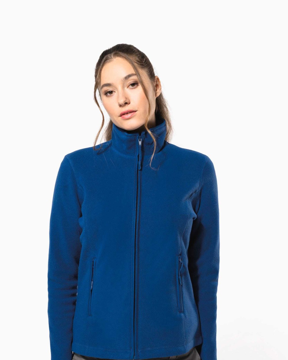 Polar Fleeces KARIBAN Microfleece met rits dames voor bedrukking &amp; borduring