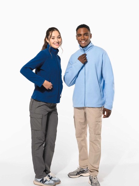Laines polaires à personnaliser KARIBAN Veste micropolaire zippée femme 